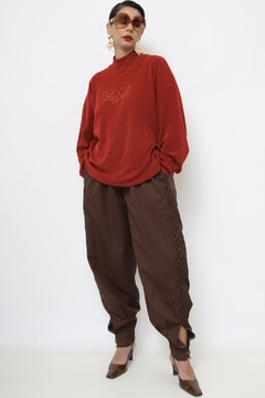 Blusa plush vermelho vintage - loja online