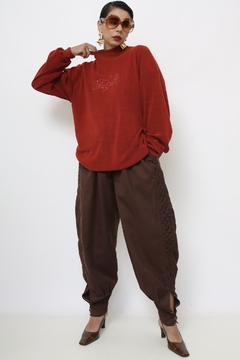 Blusa plush vermelho vintage - comprar online