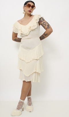 Imagem do Vestido babados off white