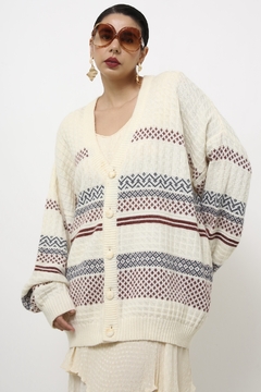Pulover vintage off com estampa - comprar online