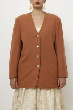 Blazer telha vintage forrado lã - loja online