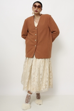 Blazer telha vintage forrado lã na internet