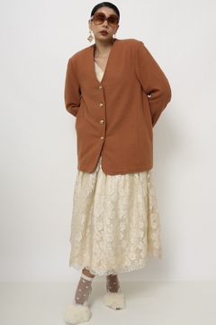 Imagem do Blazer telha vintage forrado lã
