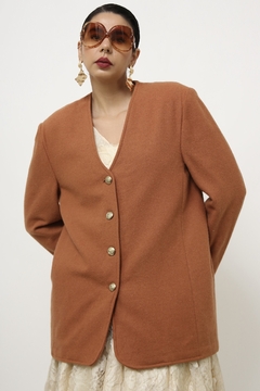 Blazer telha vintage forrado lã - comprar online