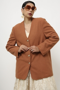 Blazer telha vintage forrado lã - loja online