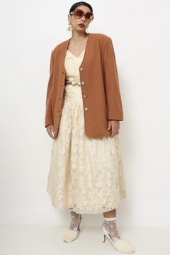 Imagem do Blazer telha vintage forrado lã