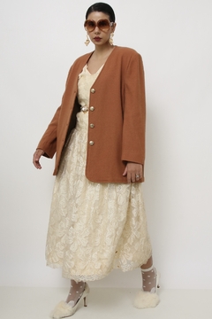 Blazer telha vintage forrado lã - comprar online