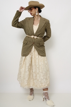 Blazer xadrez oliva DUCAL