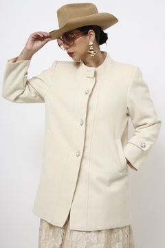 Blazer off 100% lã forrado vintage na internet