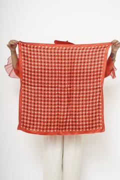 lencoLenço bolinha vermelho vintage