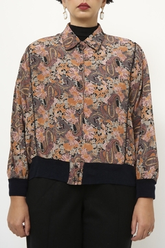 Imagem do Camisa estampada punho preto
