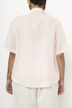 Camisa linho rosa Gregory - loja online
