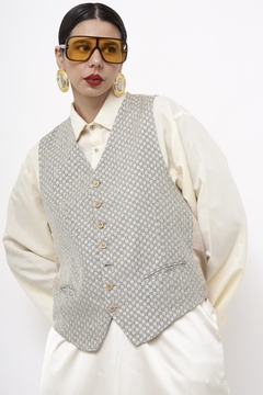 Colete estampado alfaiataria - comprar online