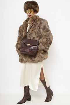 Bolsa marrom couro vintage SMART BAG na internet