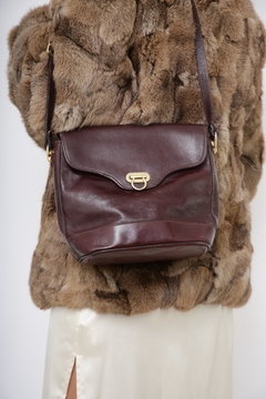Bolsa marrom couro vintage SMART BAG - Capichó Brechó