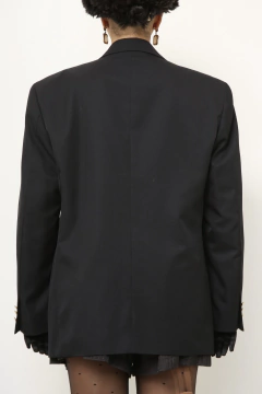 Blazer preto forrado vintage - comprar online