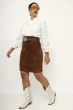 Imagem do Saia 100% couro LE LIS BLANC