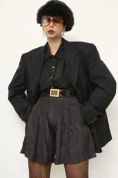 Blazer preto forrado vintage na internet