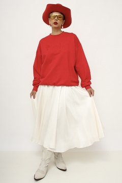 Moletom vermelho vintage classico - loja online