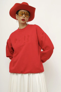 Moletom vermelho vintage classico - Capichó Brechó