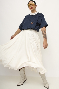 Imagem do Blusa azul gola listra esportiva
