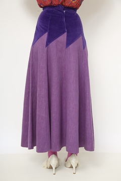 Saia longa roxa western vintage - loja online