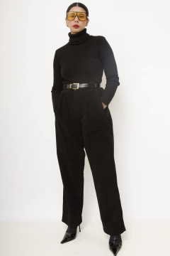 Calça veludo cotele preta na internet