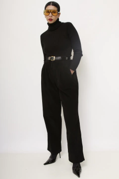 Calça veludo cotele preta - Capichó Brechó