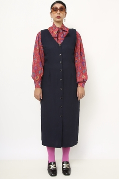 Imagem do Vestido azul marinho vintage