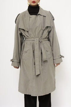 Trend Coat cinza forrado vintage na internet