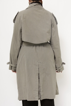 Trend Coat cinza forrado vintage