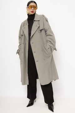 Trend Coat cinza forrado vintage - Capichó Brechó