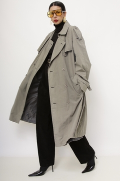 Trend Coat cinza forrado vintage - Capichó Brechó