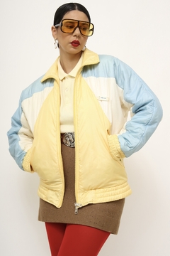 Jaqueta nylon dupla face vintage