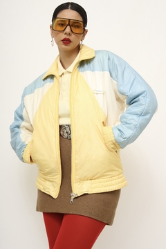 Jaqueta nylon dupla face vintage na internet
