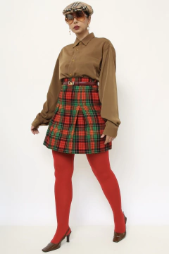 Camisa manga longa poliester verde - loja online