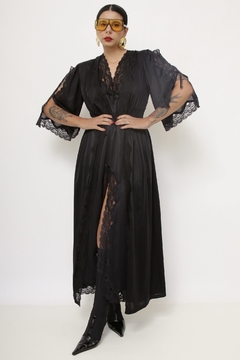 Imagem do Conjunto ROBE + CAMISOLA preto