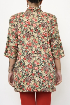 Blazer flores vintage ombreira 80´s