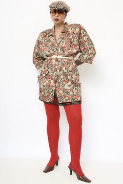 Imagem do Blazer flores vintage ombreira 80´s