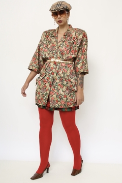Imagem do Blazer flores vintage ombreira 80´s