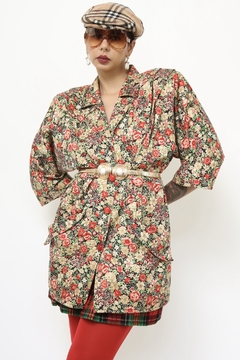 Blazer flores vintage ombreira 80´s - comprar online