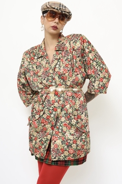 Blazer flores vintage ombreira 80´s na internet