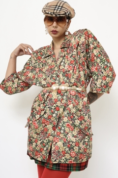 Blazer flores vintage ombreira 80´s