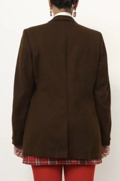 Blazer lã marrom chester vintage na internet