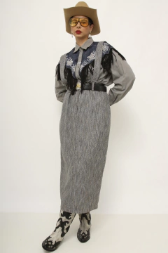 Salopete cinza vintage - loja online