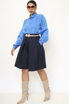 Bermuda azul marinho vintage 80´s - comprar online