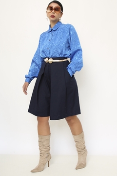 Bermuda azul marinho vintage 80´s - loja online