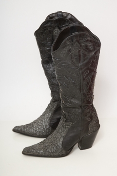Bota preta brilho western BLACK HORSE 36