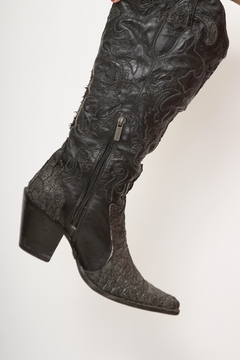 Bota preta brilho western BLACK HORSE 36 na internet