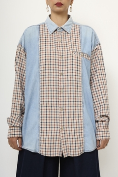 Camisa xadrez western longa - loja online
